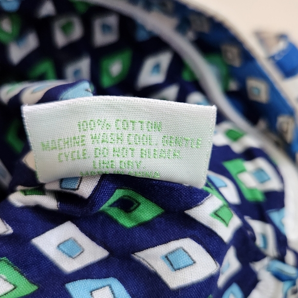 Vera Bradley Mediterranean Paisley shoulder bag coin purse makeup pouch white - Picture 7 of 15